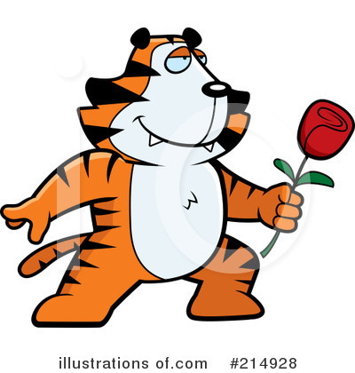 Royalty-Free (RF) Tiger Clipart Illustration by Cory Thoman - Stock Sample #214928