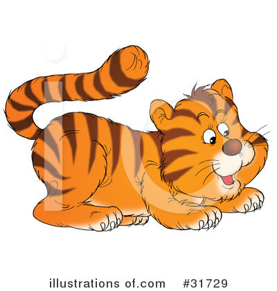 Royalty-Free (RF) Tiger Clipart Illustration by Alex Bannykh - Stock Sample #31729