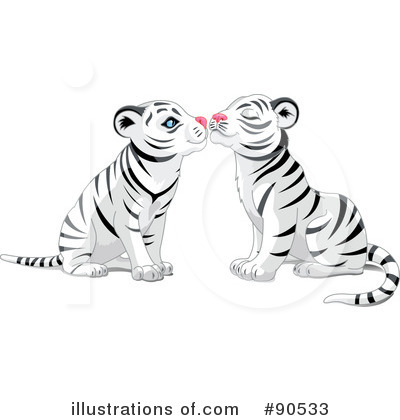 Royalty-Free (RF) Tiger Clipart Illustration by Pushkin - Stock Sample #90533