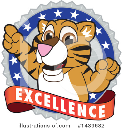 Royalty-Free (RF) Tiger Cub Mascot Clipart Illustration by Mascot Junction - Stock Sample #1439682