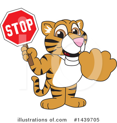 Royalty-Free (RF) Tiger Cub Mascot Clipart Illustration by Mascot Junction - Stock Sample #1439705