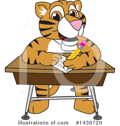 Royalty-Free (RF) Tiger Cub Mascot Clipart Illustration by Mascot Junction - Stock Sample #1439720