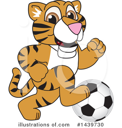 Royalty-Free (RF) Tiger Cub Mascot Clipart Illustration by Mascot Junction - Stock Sample #1439730