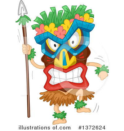 Royalty-Free (RF) Tiki Clipart Illustration by BNP Design Studio - Stock Sample #1372624