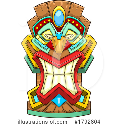 Royalty-Free (RF) Tiki Clipart Illustration by Hit Toon - Stock Sample #1792804