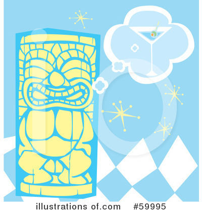 Royalty-Free (RF) Tiki Clipart Illustration by xunantunich - Stock Sample #59995