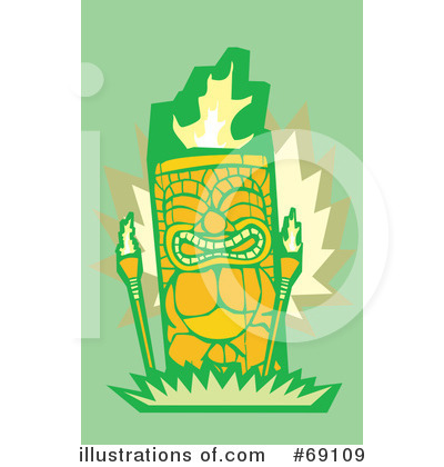 Royalty-Free (RF) Tiki Clipart Illustration by xunantunich - Stock Sample #69109