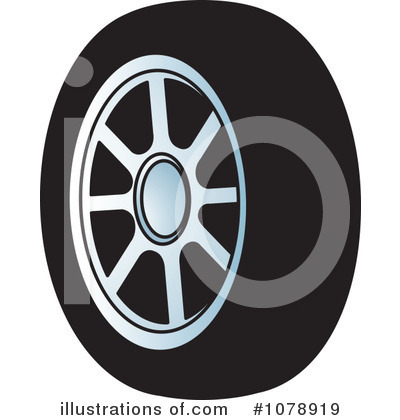 Royalty-Free (RF) Tire Clipart Illustration by Lal Perera - Stock Sample #1078919