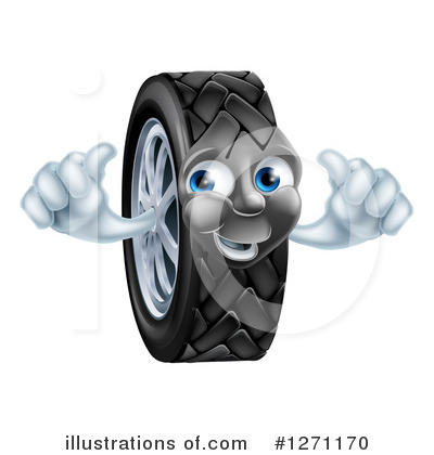 Tire Clipart #1271170 by AtStockIllustration