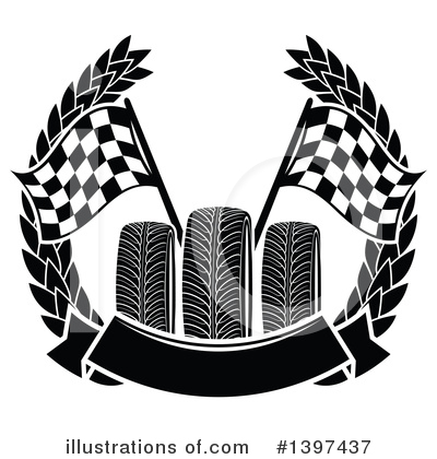 Royalty-Free (RF) Tire Clipart Illustration by Vector Tradition SM - Stock Sample #1397437