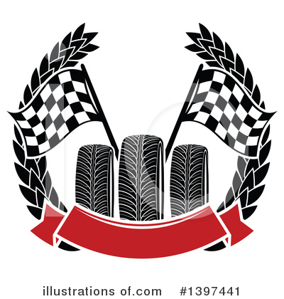 Racing Flags Clipart #1397441 by Vector Tradition SM