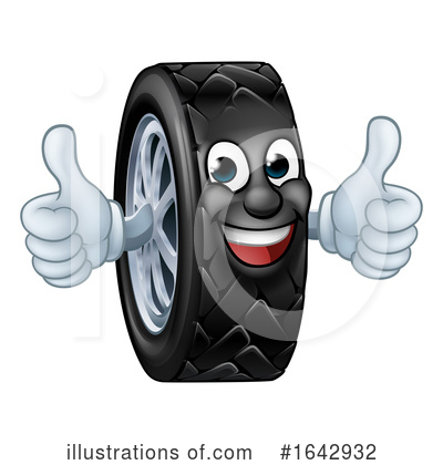 Royalty-Free (RF) Tire Clipart Illustration by AtStockIllustration - Stock Sample #1642932