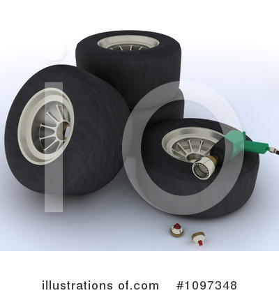 Royalty-Free (RF) Tires Clipart Illustration by KJ Pargeter - Stock Sample #1097348