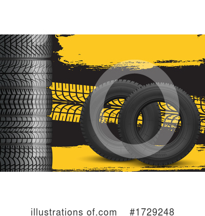 Royalty-Free (RF) Tires Clipart Illustration by Vector Tradition SM - Stock Sample #1729248