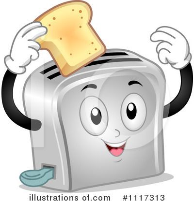 Royalty-Free (RF) Toaster Clipart Illustration by BNP Design Studio - Stock Sample #1117313