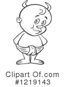 Toddler Clipart #1219143 by LaffToon
