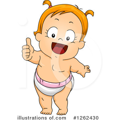 Baby Girl Clipart #1262430 by BNP Design Studio