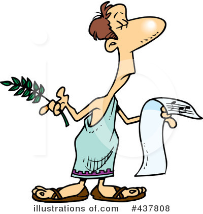 Royalty-Free (RF) Toga Clipart Illustration by toonaday - Stock Sample #437808