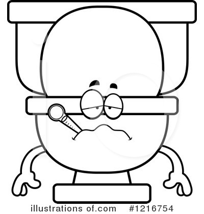 Royalty-Free (RF) Toilet Clipart Illustration by Cory Thoman - Stock Sample #1216754