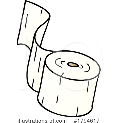 Royalty-Free (RF) Toilet Paper Clipart Illustration by lineartestpilot - Stock Sample #1794617