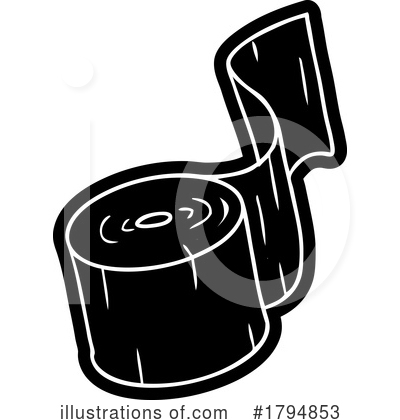 Toilet Paper Clipart #1794853 by lineartestpilot