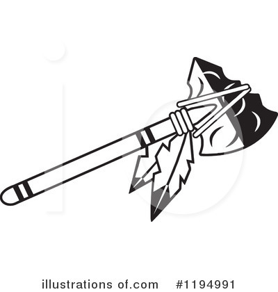Royalty-Free (RF) Tomahawk Clipart Illustration by Johnny Sajem - Stock Sample #1194991