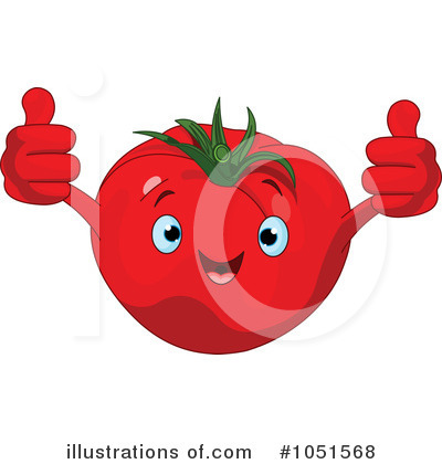 Royalty-Free (RF) Tomato Clipart Illustration by Pushkin - Stock Sample #1051568