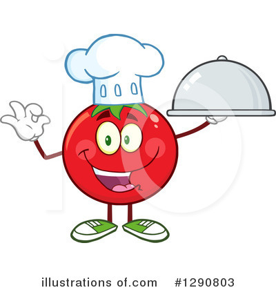 Royalty-Free (RF) Tomato Clipart Illustration by Hit Toon - Stock Sample #1290803
