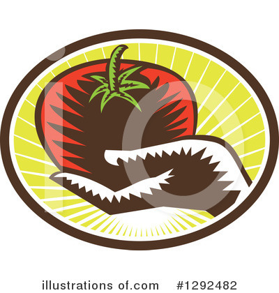 Royalty-Free (RF) Tomato Clipart Illustration by patrimonio - Stock Sample #1292482
