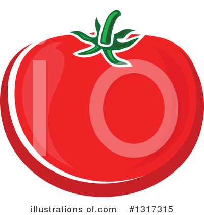 Royalty-Free (RF) Tomato Clipart Illustration by Vector Tradition SM - Stock Sample #1317315