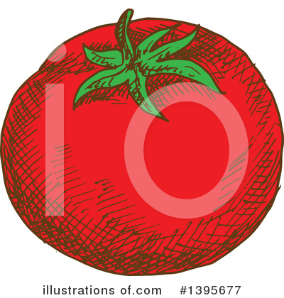 Royalty-Free (RF) Tomato Clipart Illustration by Vector Tradition SM - Stock Sample #1395677