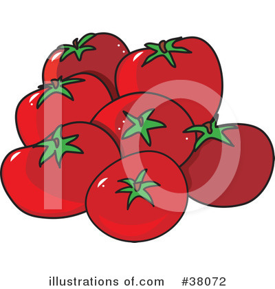 Royalty-Free (RF) Tomatoes Clipart Illustration by Maria Bell - Stock Sample #38072