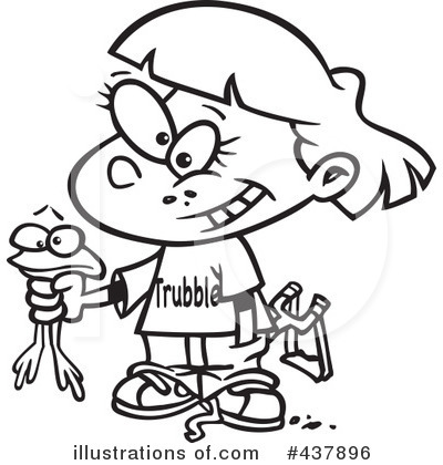 Royalty-Free (RF) Tomboy Clipart Illustration by toonaday - Stock Sample #437896