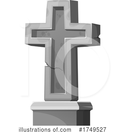 Royalty-Free (RF) Tombstone Clipart Illustration by Vector Tradition SM - Stock Sample #1749527