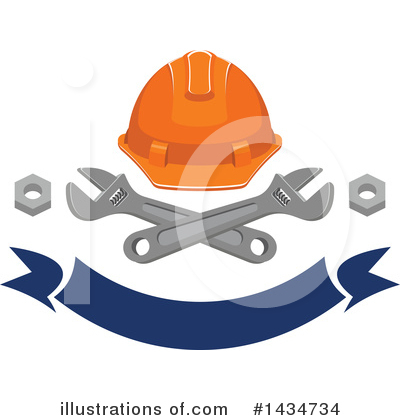 Hardhat Clipart #1434734 by Vector Tradition SM