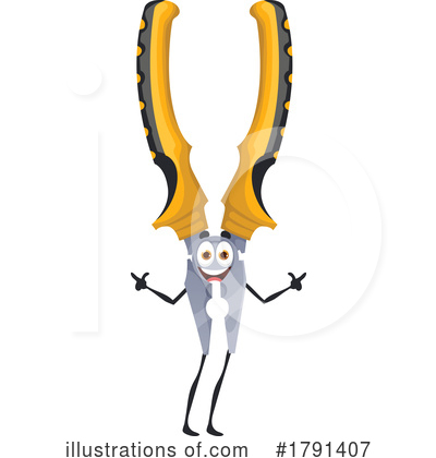 Pliers Clipart #1791407 by Vector Tradition SM