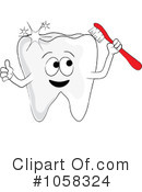 Tooth Character Clipart #1058324 by Pams Clipart