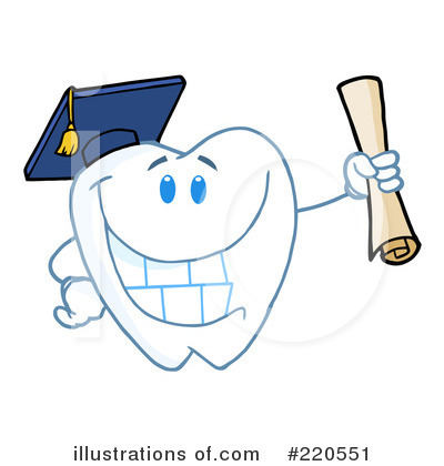 Royalty-Free (RF) Tooth Character Clipart Illustration by Hit Toon - Stock Sample #220551