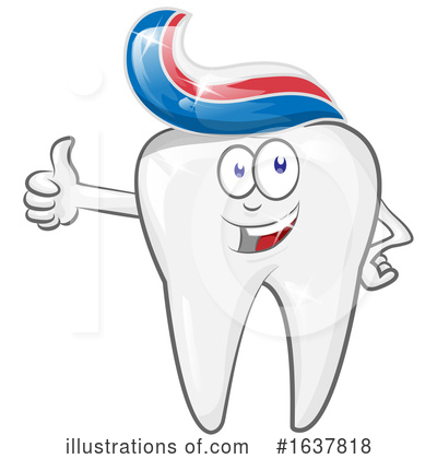 Tooth Character Clipart #1637818 by Domenico Condello