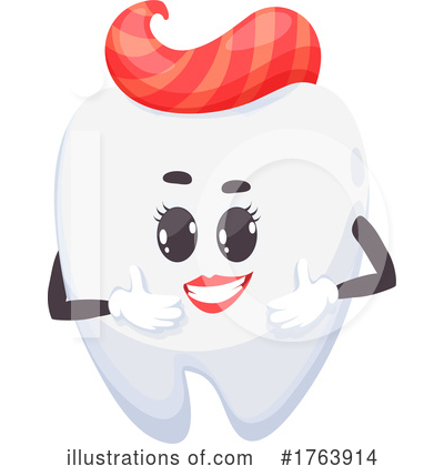 Tooth Character Clipart #1763914 by Vector Tradition SM