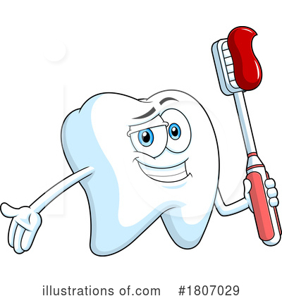 Tooth Character Clipart #1807029 by Hit Toon
