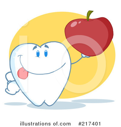 Royalty-Free (RF) Tooth Clipart Illustration by Hit Toon - Stock Sample #217401
