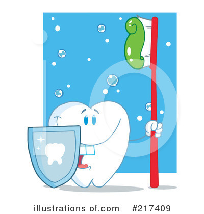 Royalty-Free (RF) Tooth Clipart Illustration by Hit Toon - Stock Sample #217409