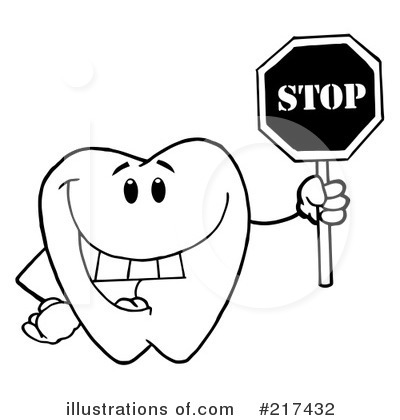 Royalty-Free (RF) Tooth Clipart Illustration by Hit Toon - Stock Sample #217432