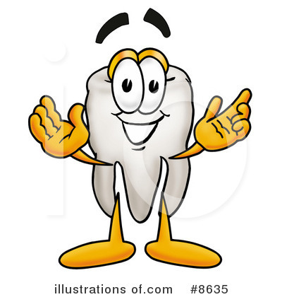 Royalty-Free (RF) Tooth Clipart Illustration by Mascot Junction - Stock Sample #8635