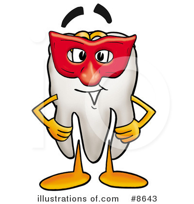 Royalty-Free (RF) Tooth Clipart Illustration by Mascot Junction - Stock Sample #8643