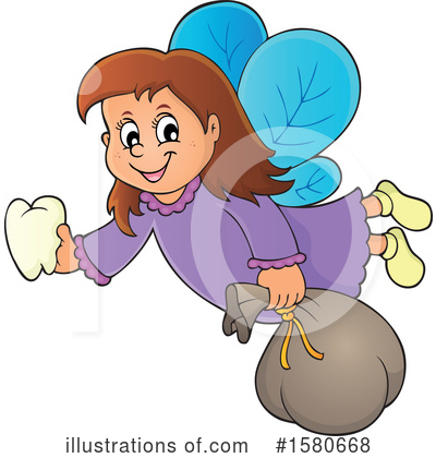 Royalty-Free (RF) Tooth Fairy Clipart Illustration by visekart - Stock Sample #1580668