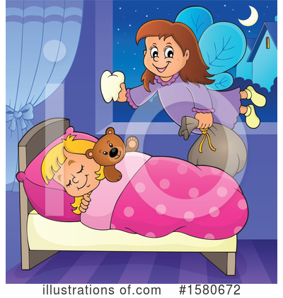 Royalty-Free (RF) Tooth Fairy Clipart Illustration by visekart - Stock Sample #1580672
