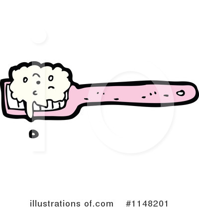 Royalty-Free (RF) Toothbrush Clipart Illustration by lineartestpilot - Stock Sample #1148201