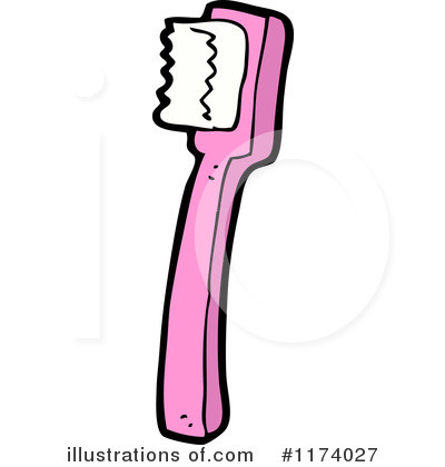 Royalty-Free (RF) Toothbrush Clipart Illustration by lineartestpilot - Stock Sample #1174027